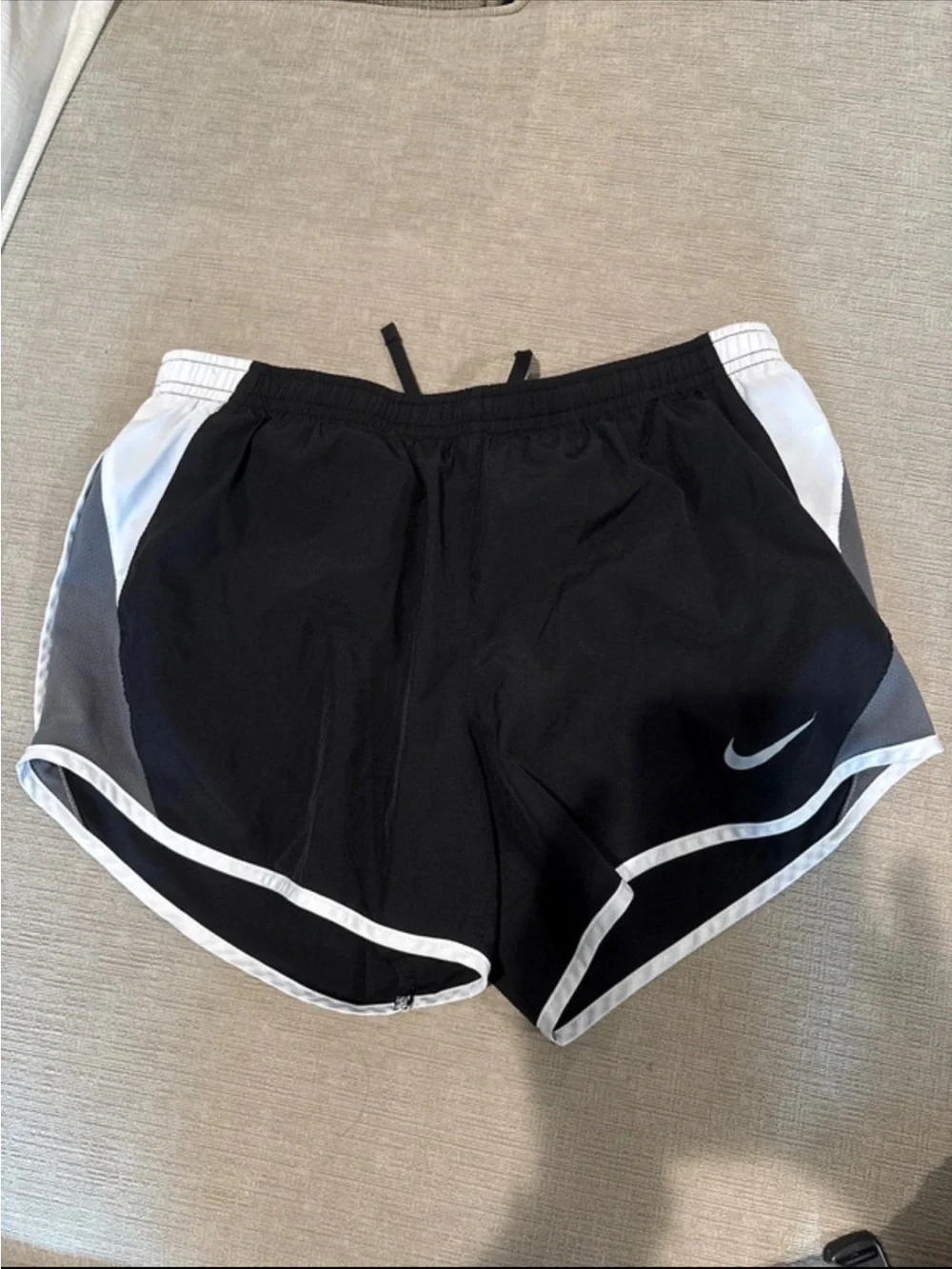 Nike Women’s Dri-fit Black and White Running Shorts